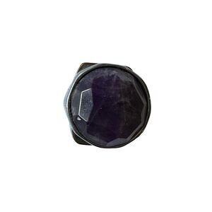 Keep Collective Round Amethyst Silver Wishing Stone Charm